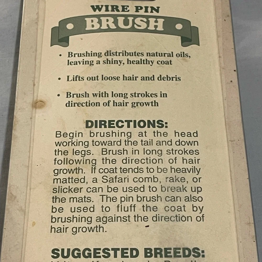 Safari Dog Brush Set of 5 New in Pack